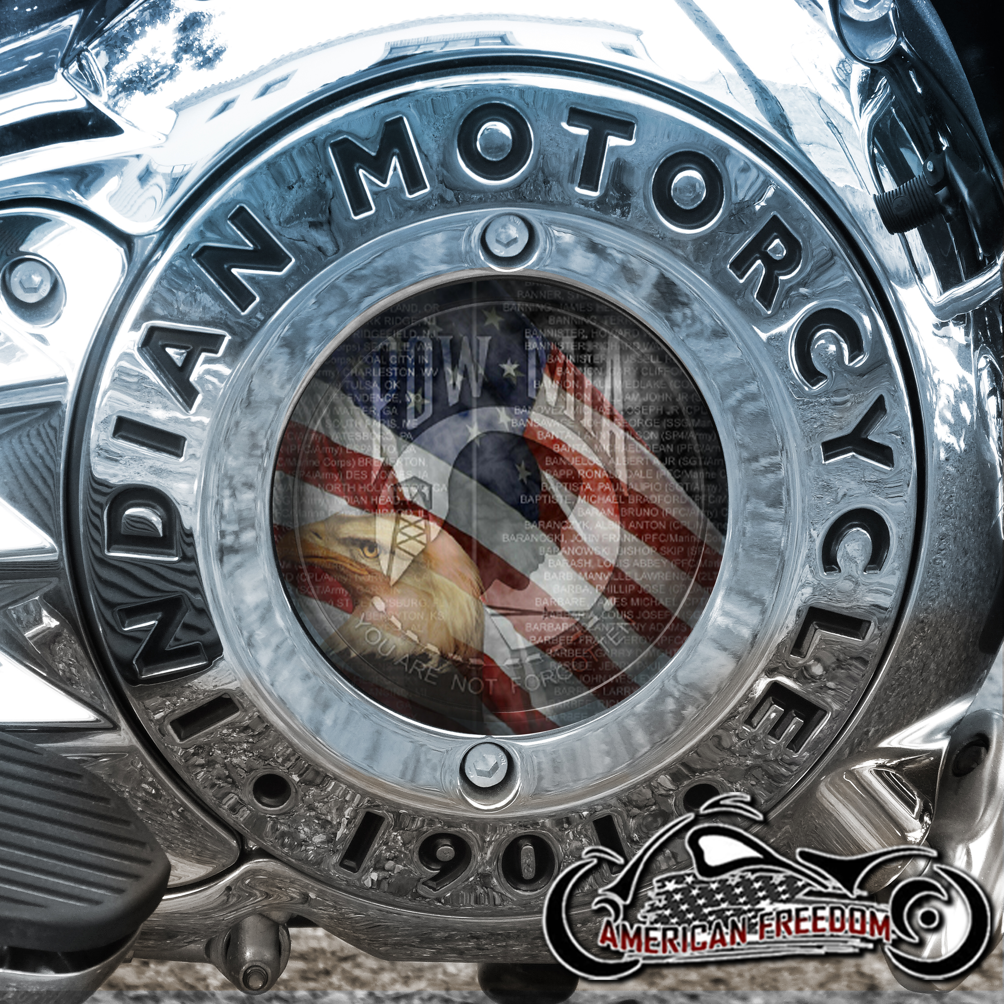 Patriotic - Indian Thunder Stroke Derby Inserts 2014-2020